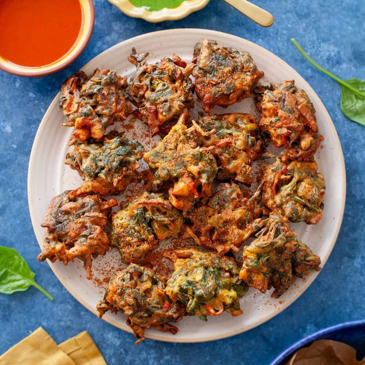 Vegetable, Onion Or Spinach Pakora*.