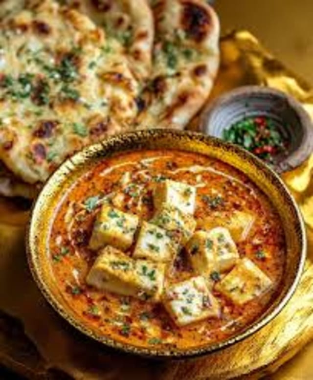 Paneer butter masala + naan
